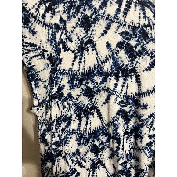 Michael Kors Indigo Shibori Tie Dye Shift Tunic Coverup 2X - Picture 6 of 6